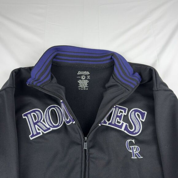 Colorado Rockies MLB Full Zip Jacket Size Large by Stitches - Picture 6 of 14